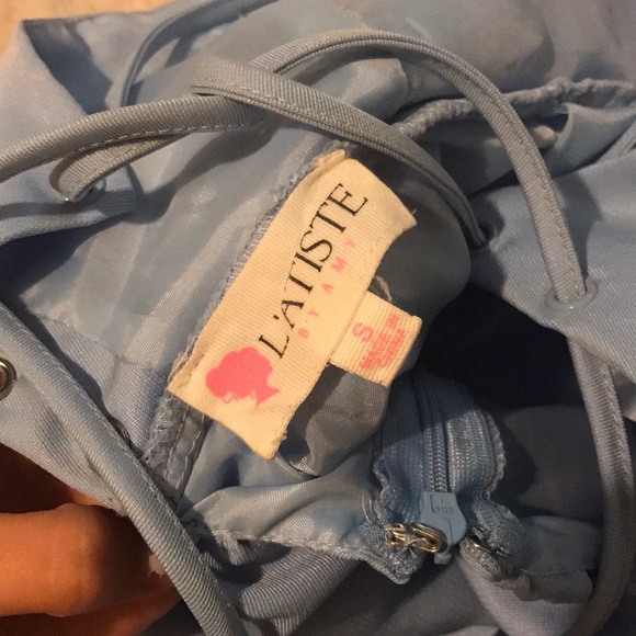 Light blue lace up l'atiste dress - Picture 5 of 5